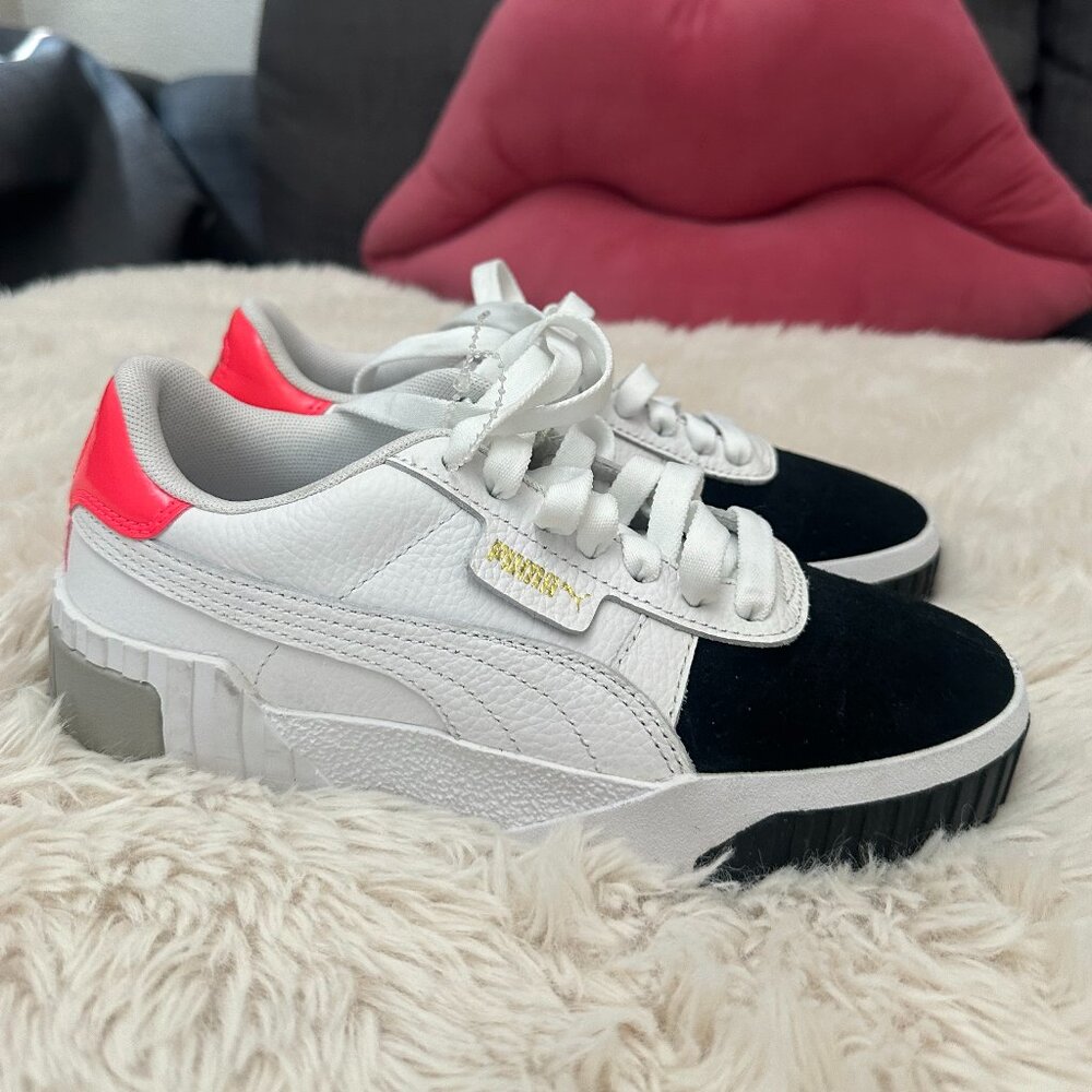 Puma Cali Sport Sneakers White/Black/Neon